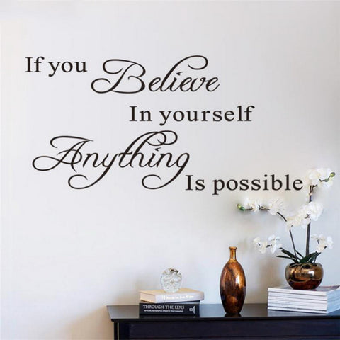 Believe in Yourself Wall Decal